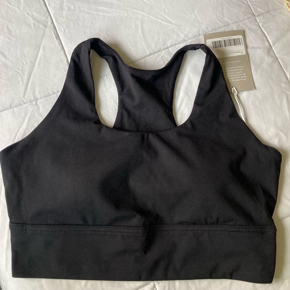 Everlane Essential Black Sports Bra